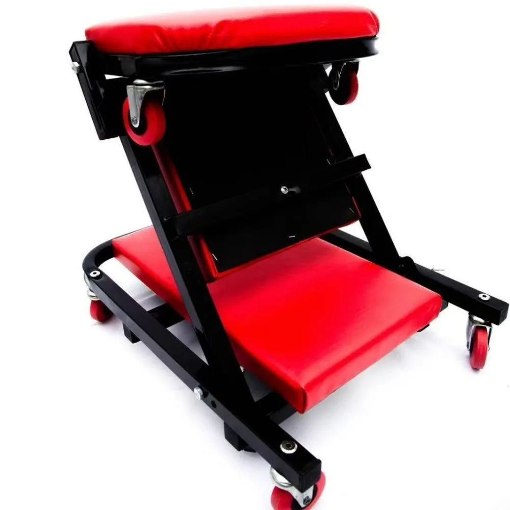 2-In-1 Folding Mechanic Stool Creeper Seat For Garage