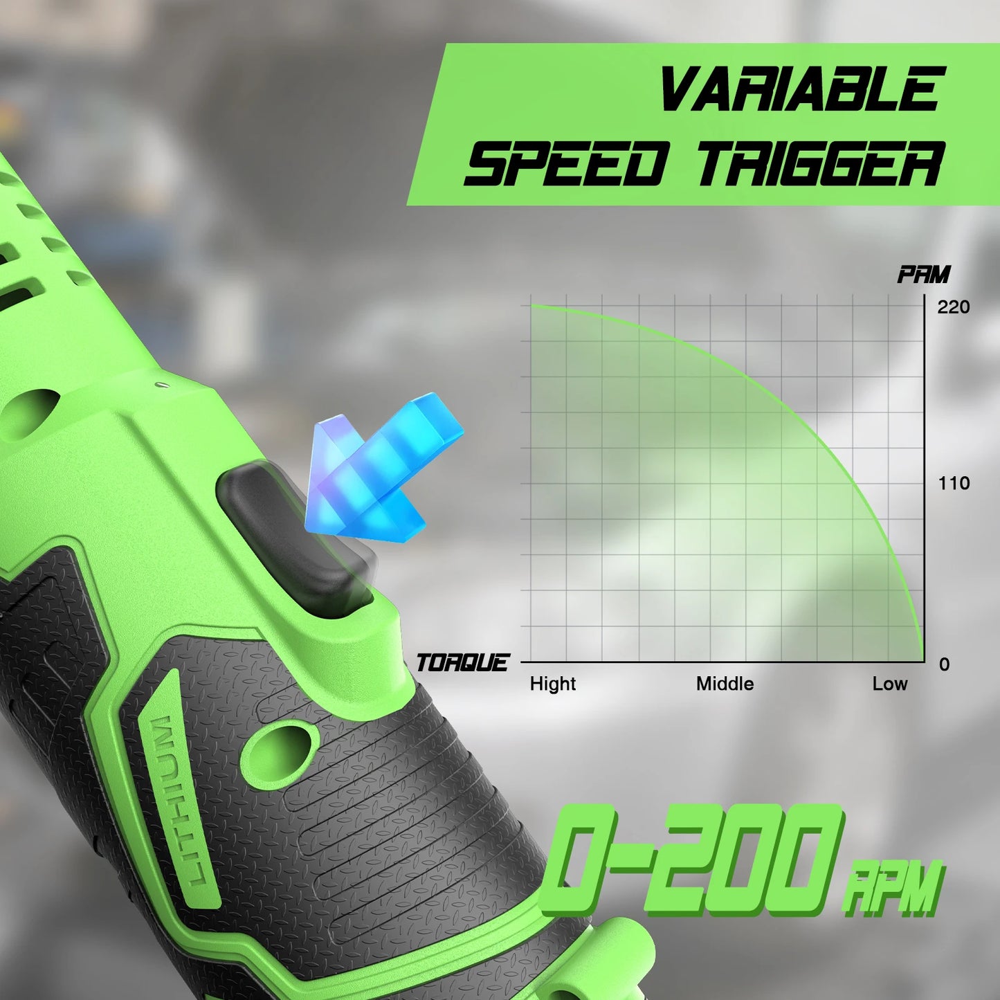 Extended Cordless Ratchet Wrench With Three Eighth Inch Driver For Cars