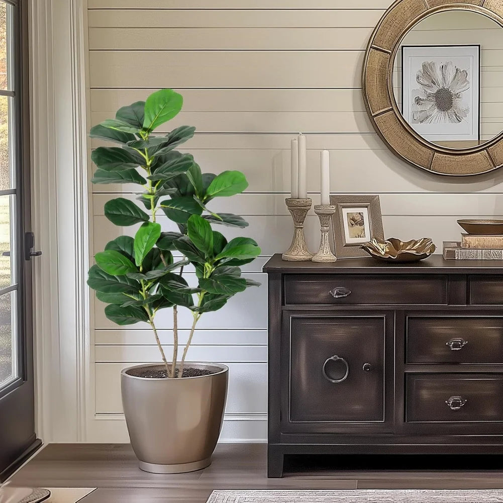 HiMISS Fiddle Leaf Fig Artificial Tree Home Decor Pot