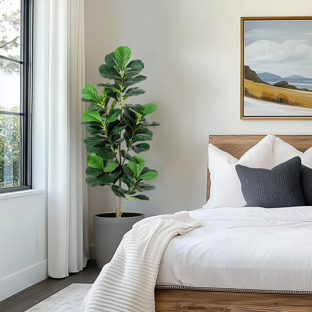 HiMISS Fiddle Leaf Fig Artificial Tree Home Decor Pot