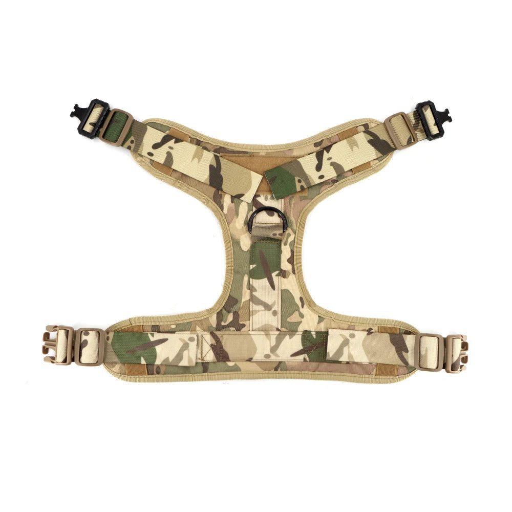 PETRAVEL Tactical Dog Harness Leash Set for Large Dogs Training