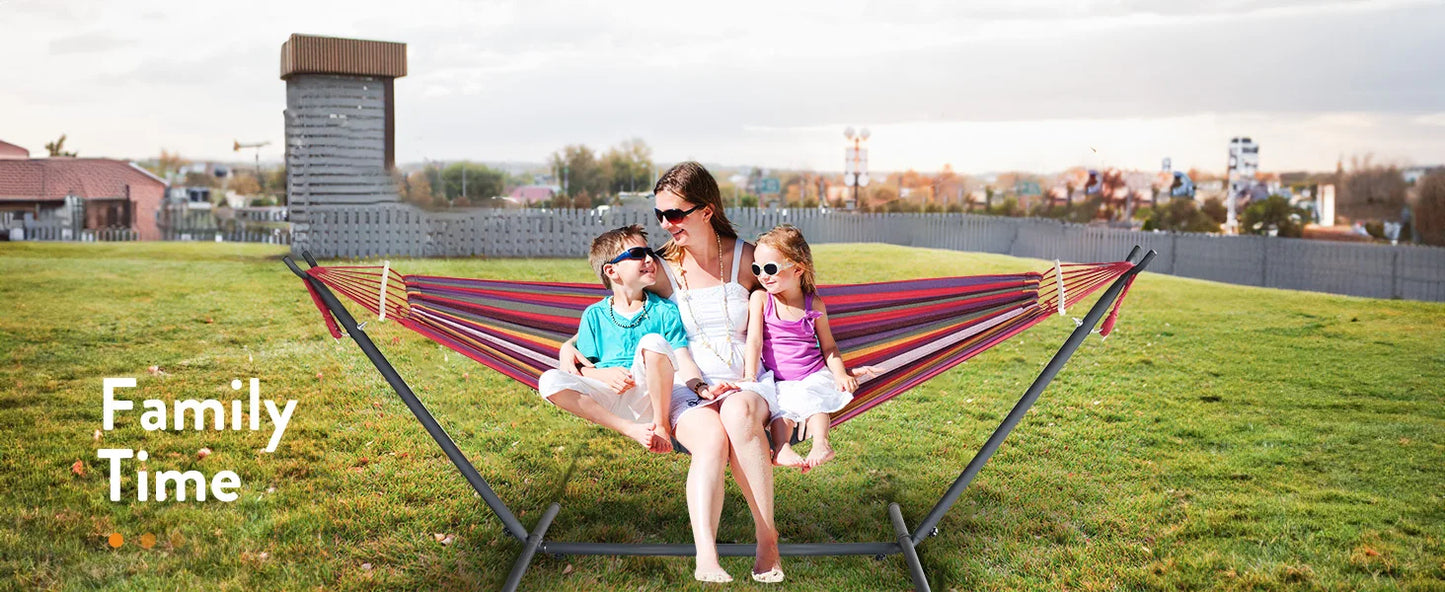 Gyroor Adjustable Stand Hammock 600 Pound Capacity With Storage Bag