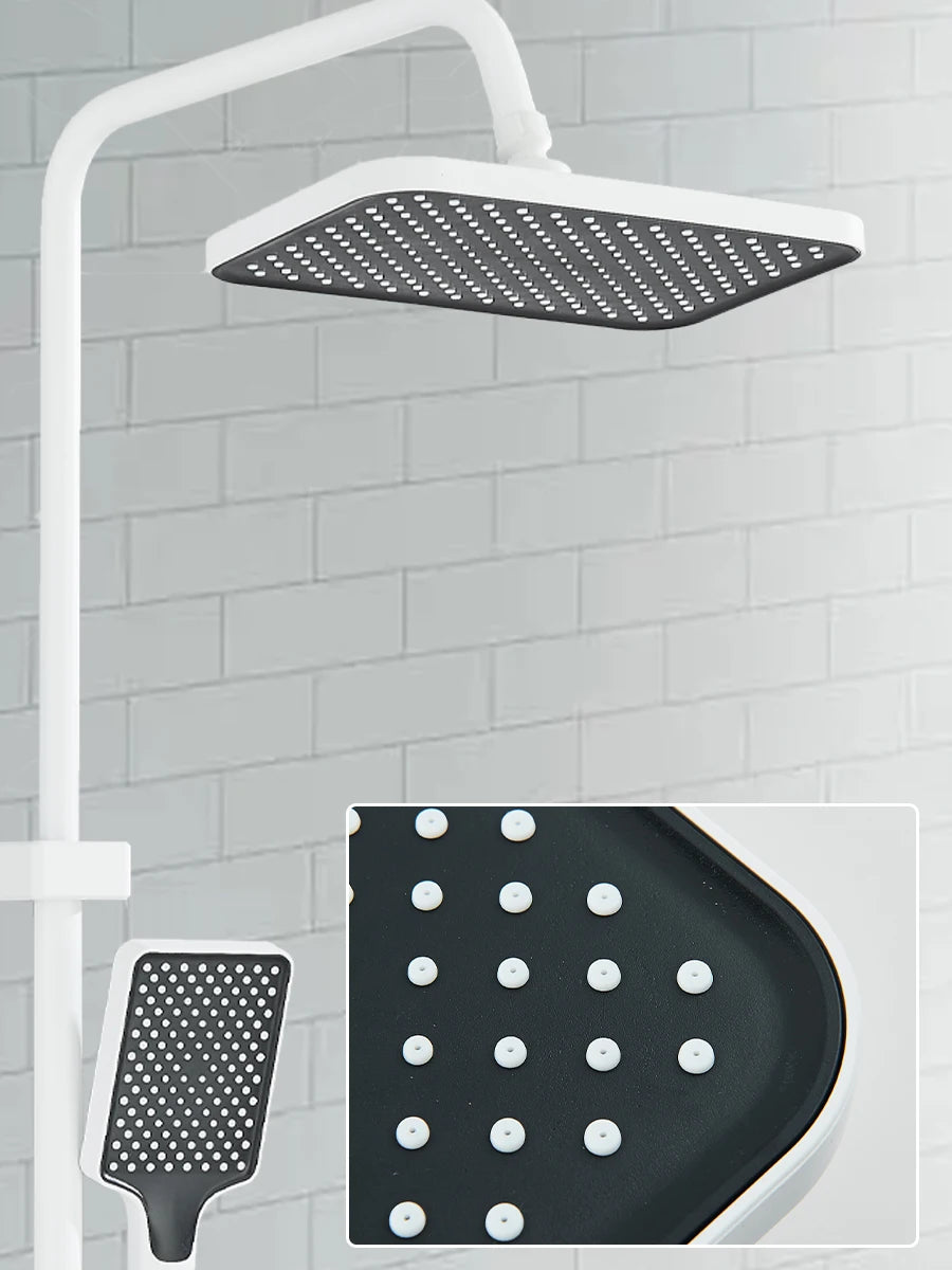 Onyzpily Shower Faucet Set With 4-Way Rainfall System