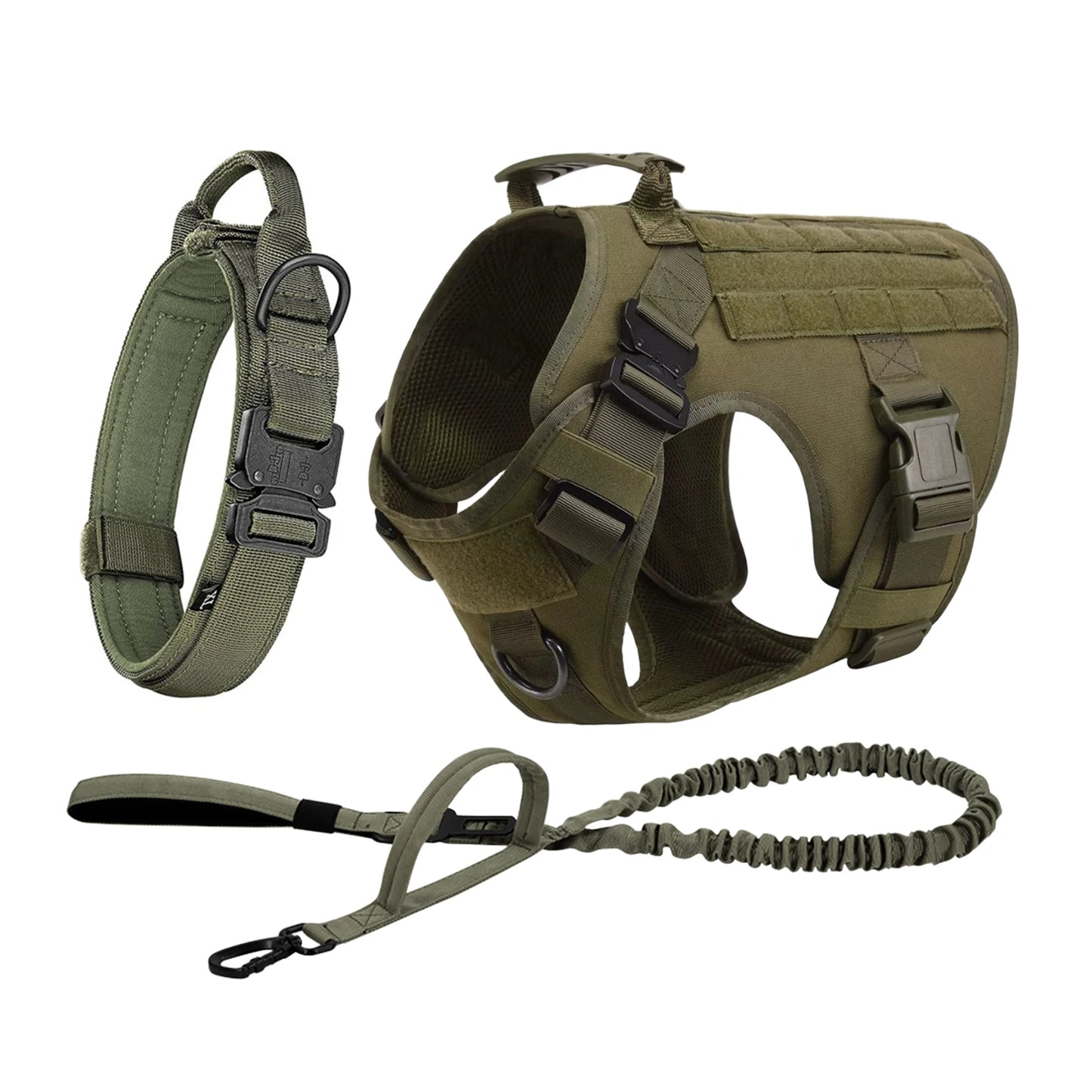 PETRAVEL Tactical Dog Harness Molle Vest With Pouches