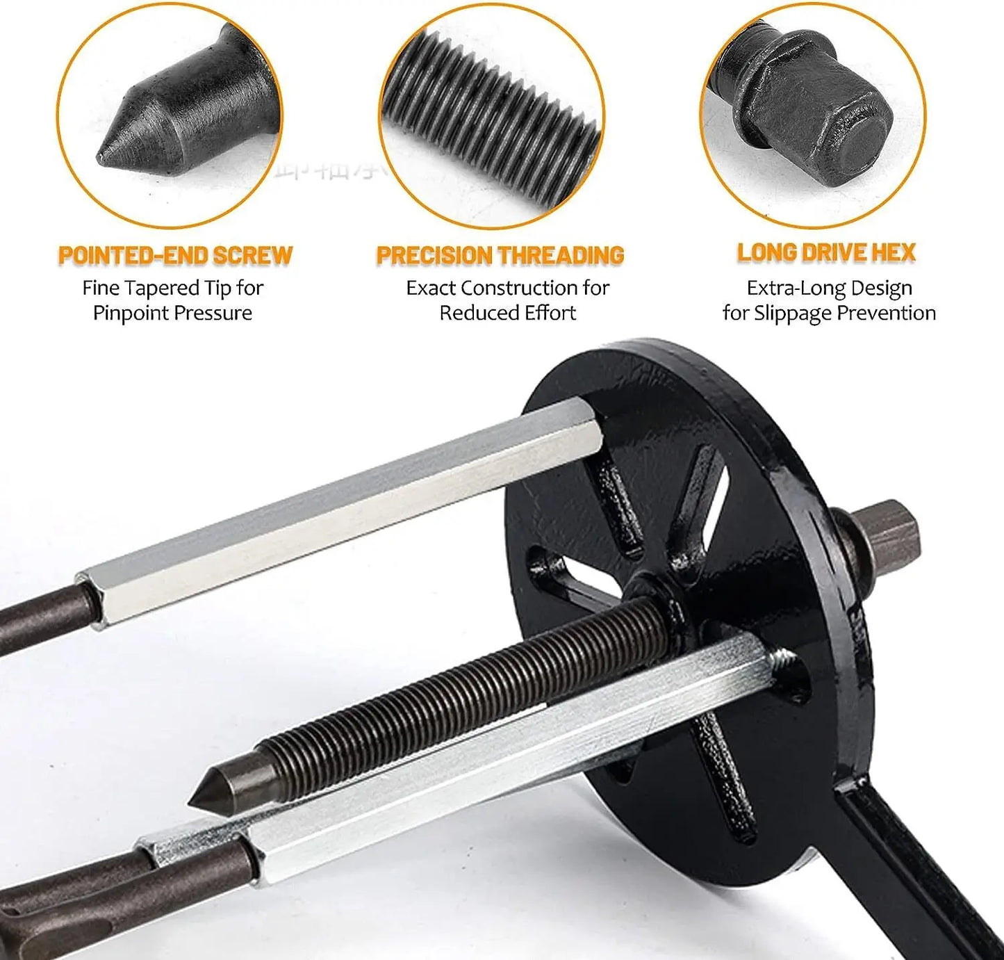 21 In 1 Bearing Disassembly Puller Set With Inner Hole Tool And Three Jaw