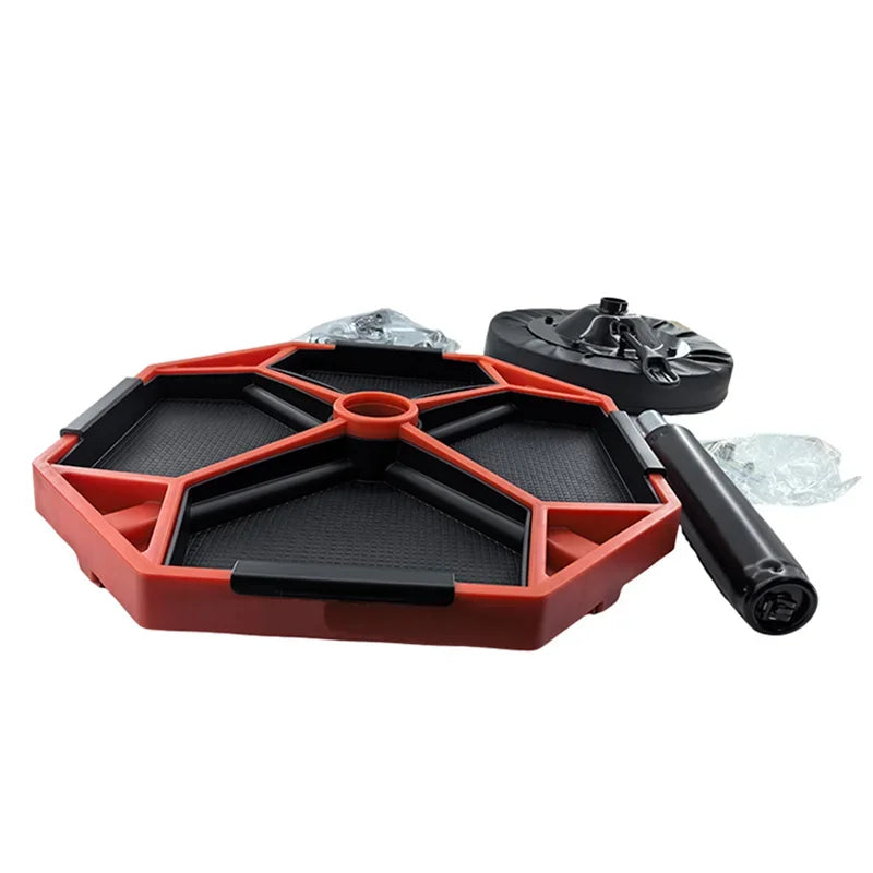 Heavy Duty Rolling Pneumatic Creeper Stool With Tool Tray