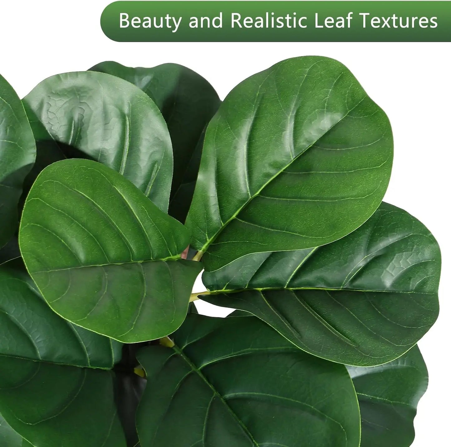 HiMISS Fiddle Leaf Fig Tree Artificial In Planter Decor