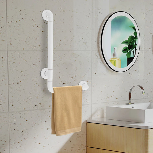 Stainless Steel L Shaped Grab Bar 200kg Capacity Anti Slip