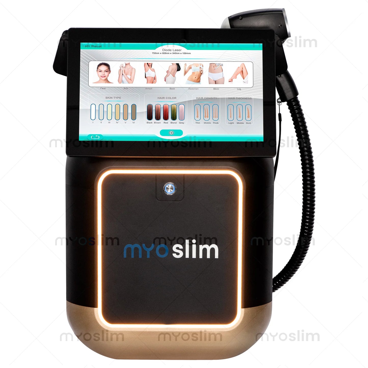 MYOSLIM Soprano Diode Hair Removal Laser 755 808 940 1064