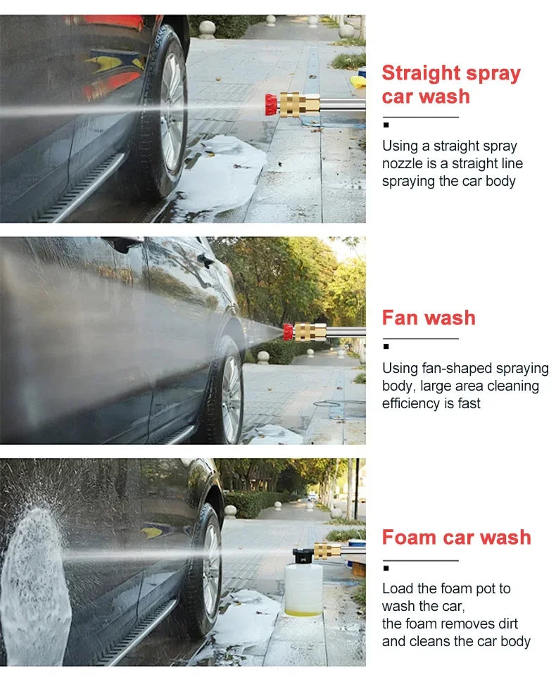 EAFC Cordless 60Bar Electric High Pressure Car Wash Gun Foam
