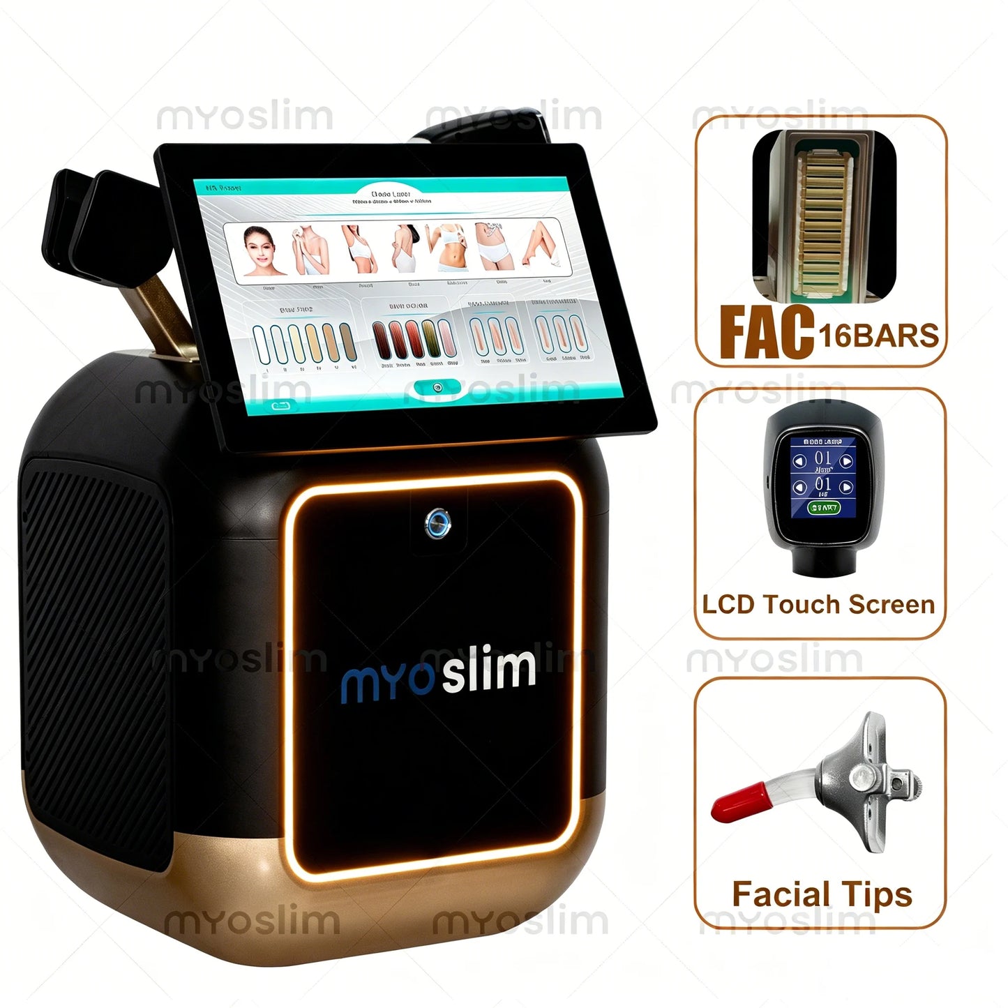 MYOSLIM Soprano Diode Hair Removal Laser 755 808 940 1064