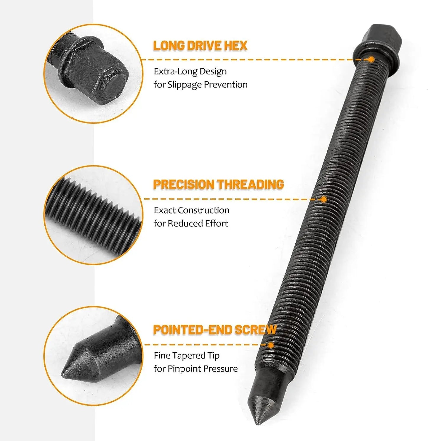 21 In 1 Bearing Disassembly Puller Set With Inner Hole Tool And Three Jaw