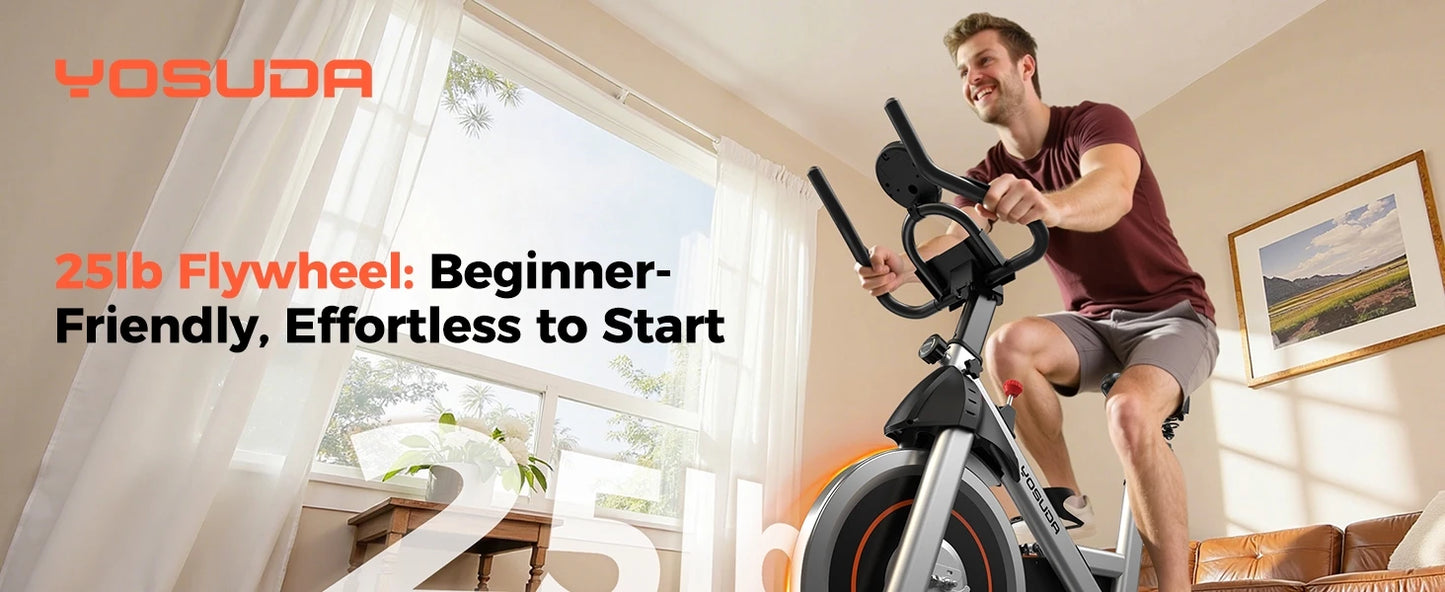 YOSUDA Magnetic Indoor Exercise Bike With App Control