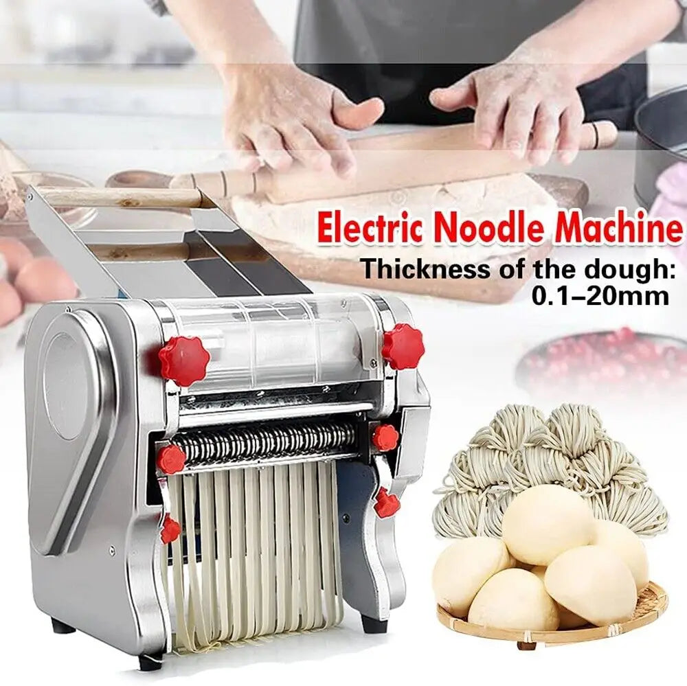 Hign-concerned 550W Electric Pasta Maker Noodle Machine With Dual Knife