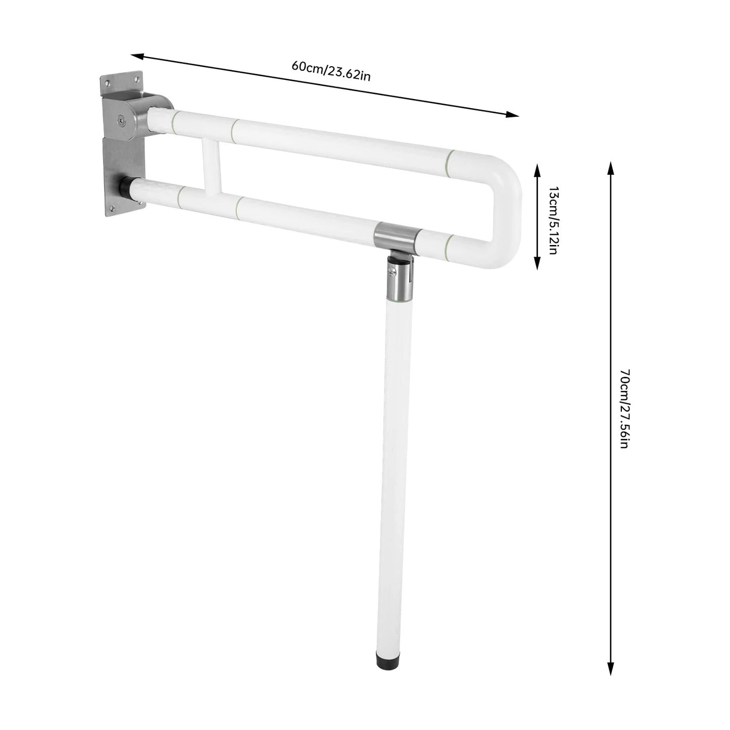 Flip Up Grab Bars For Bathroom And Shower Safety Rail