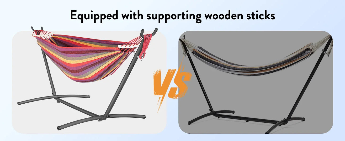 Gyroor Adjustable Stand Hammock 600 Pound Capacity With Storage Bag