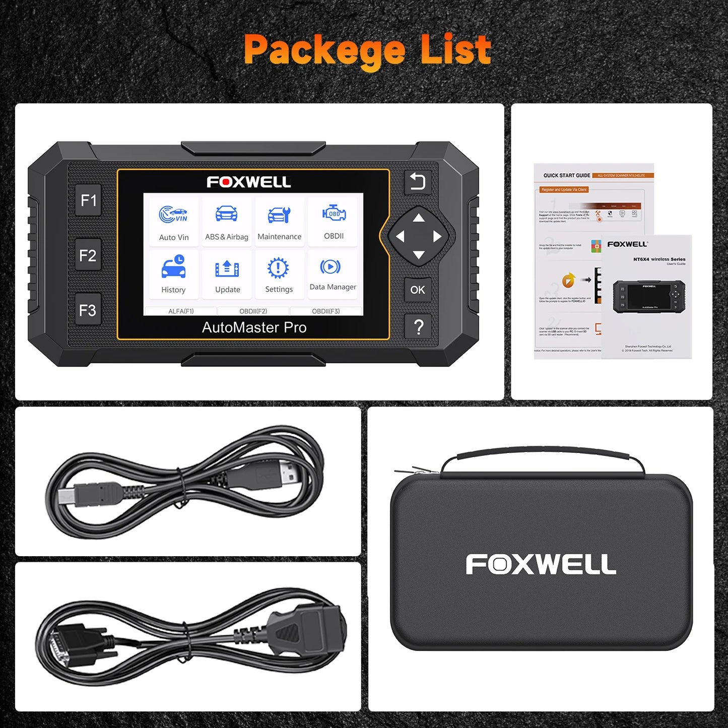 FOXWELL NT650 Pro OBDII Scan Tool With Bidirectional Diagnostics