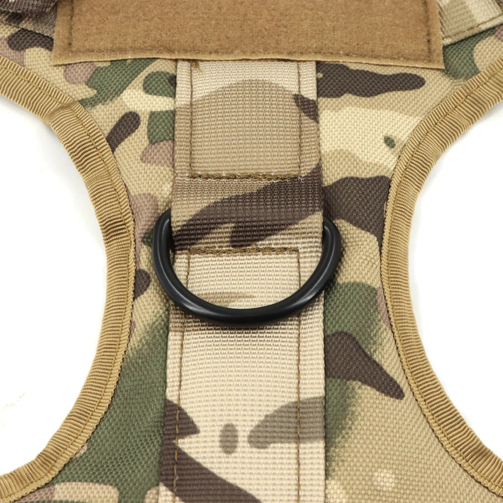 PETRAVEL Tactical Dog Harness Leash Set for Large Dogs Training