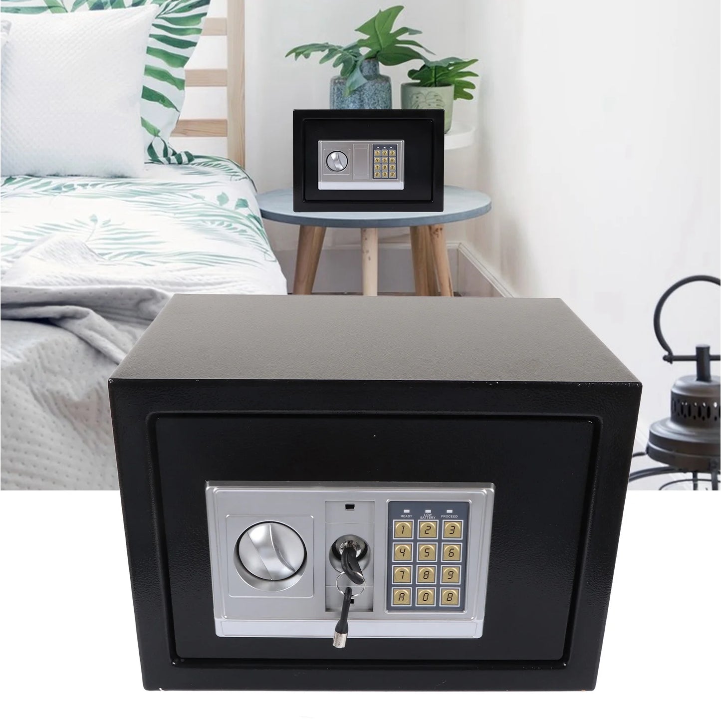 Electronic Safe Box Digital Safe With Password And Key Unlocking