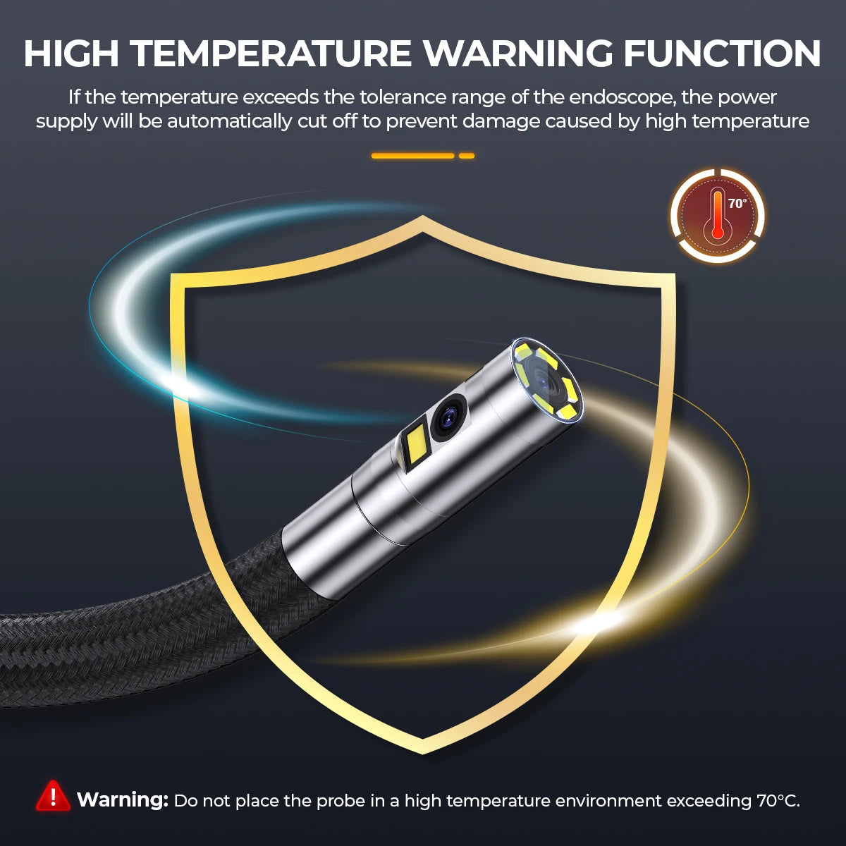Ancel AN302 Two Way Articulating Borescope With LED Lights