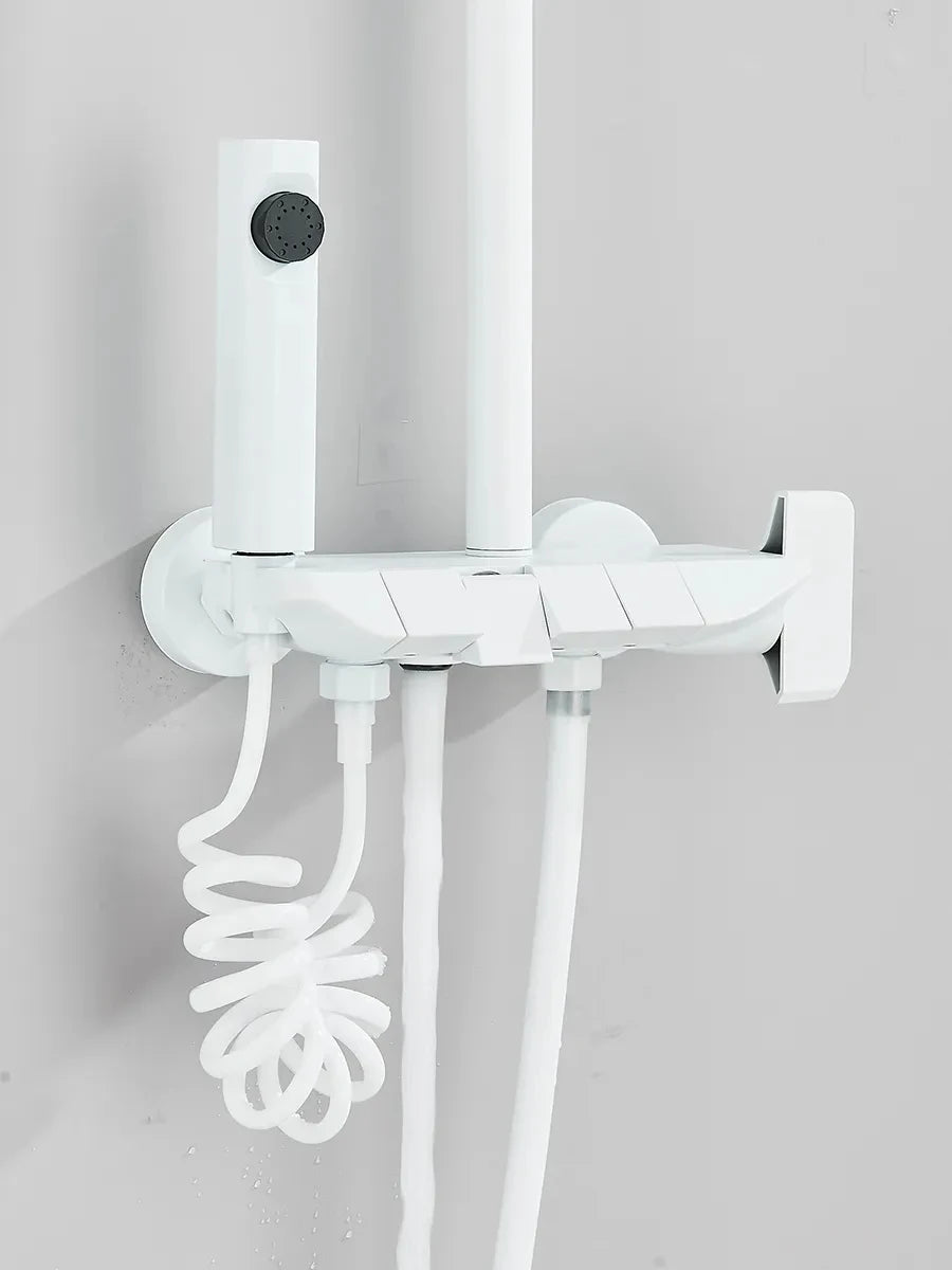 Onyzpily In Wall 4 Way Shower Faucet Set With Rainfall