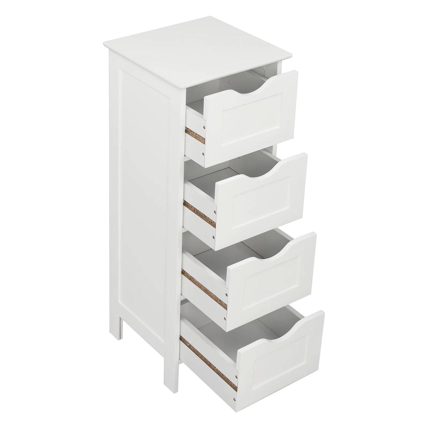 4 Drawers Storage Cabinet For Home And Bathroom Organization