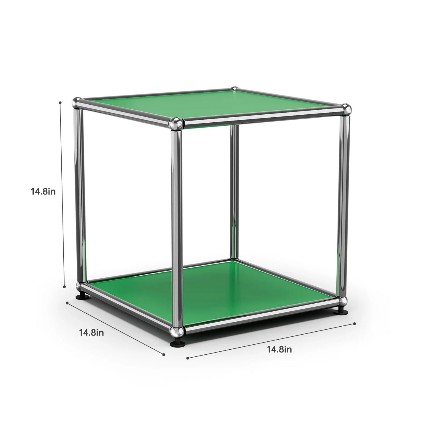 Furgle Modern Minimalist Side End Table With Metal Frame