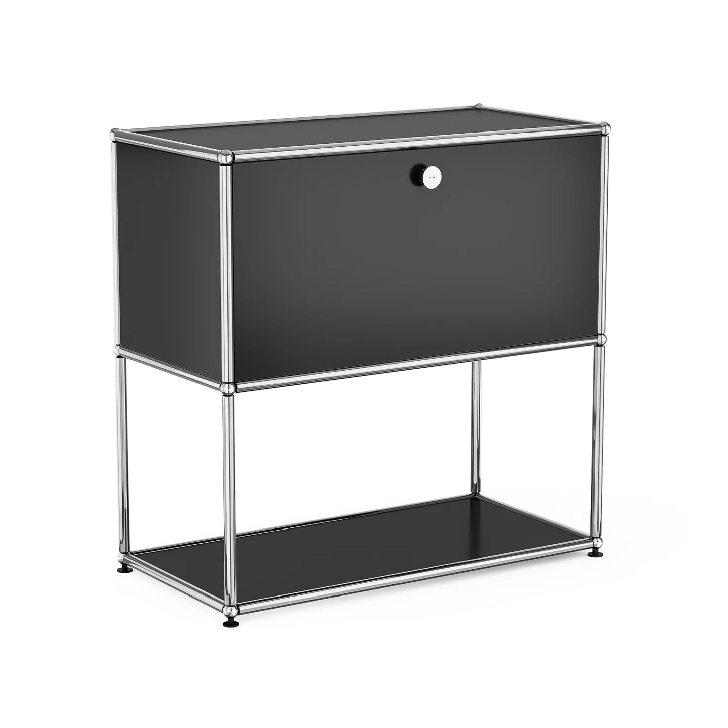 Furgle Modern Modular Nightstand Metal Frame Two Tier