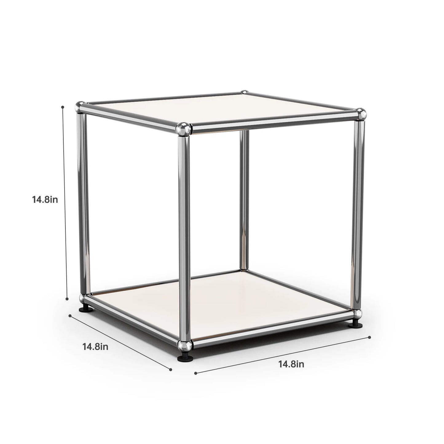Furgle Modern Minimalist Side End Table With Metal Frame