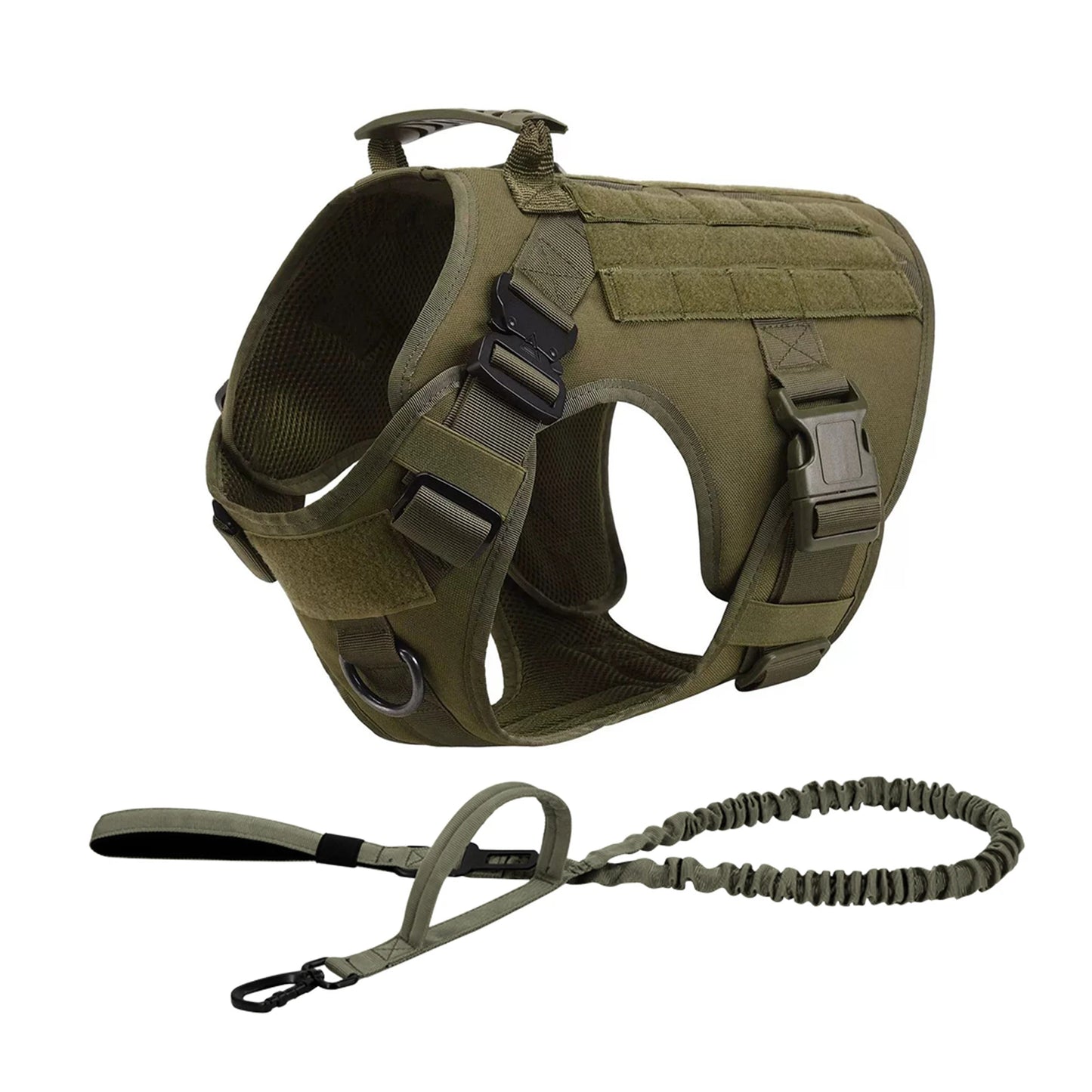 PETRAVEL Tactical Dog Harness Molle Vest With Pouches