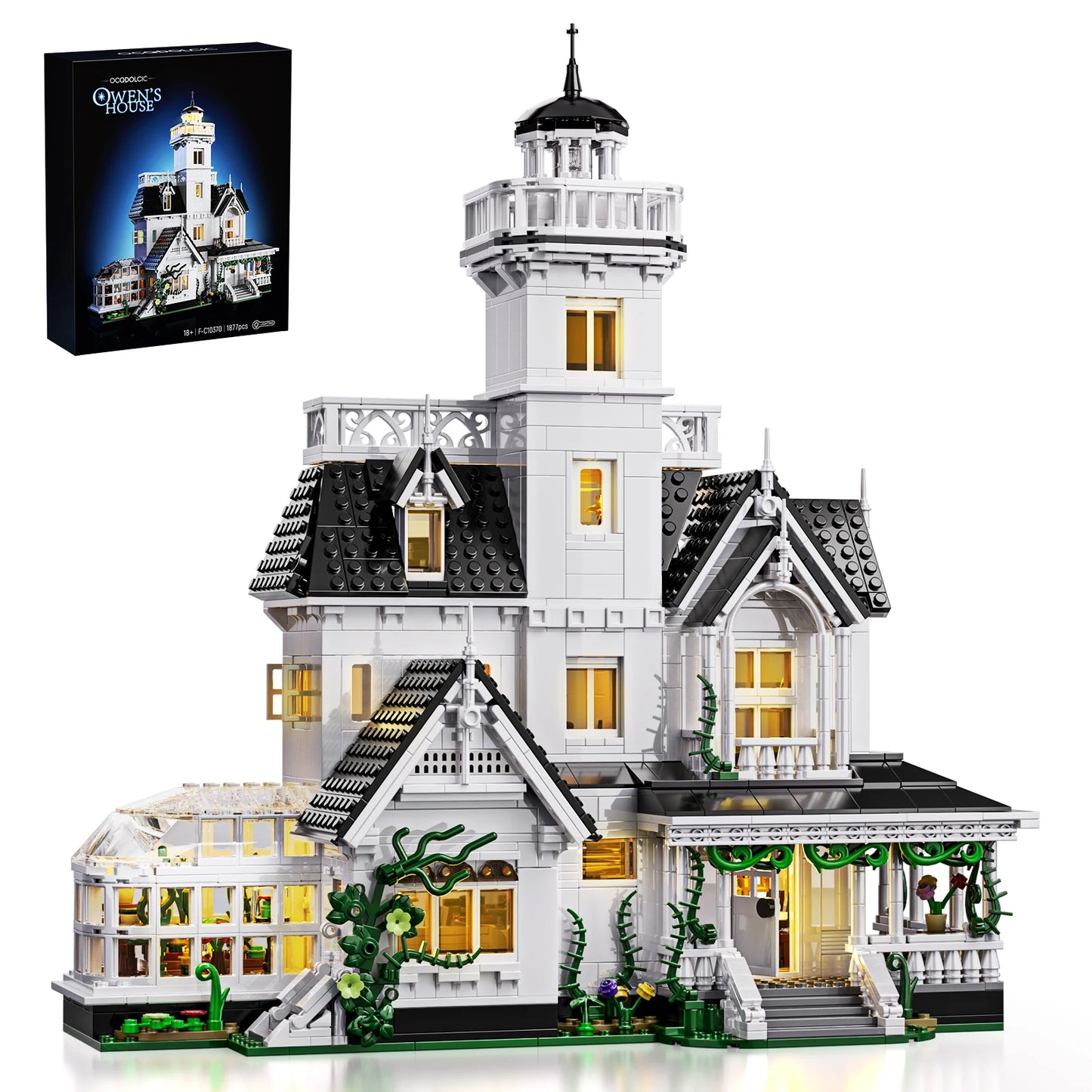 Magic House Building Set With LED Light Victorian Home Decor