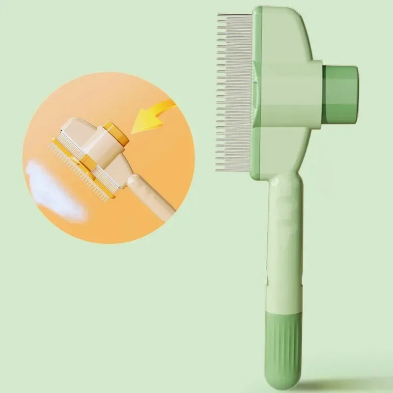 Self-Cleaning Dog Comb And Cat Brush For Gentle Grooming