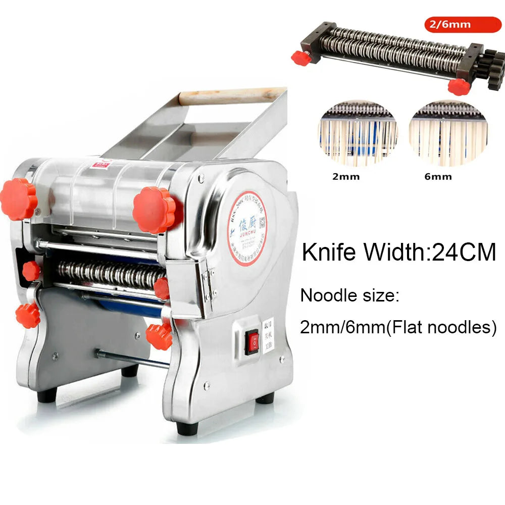 Hign-concerned 550W Electric Pasta Maker Noodle Machine With Dual Knife