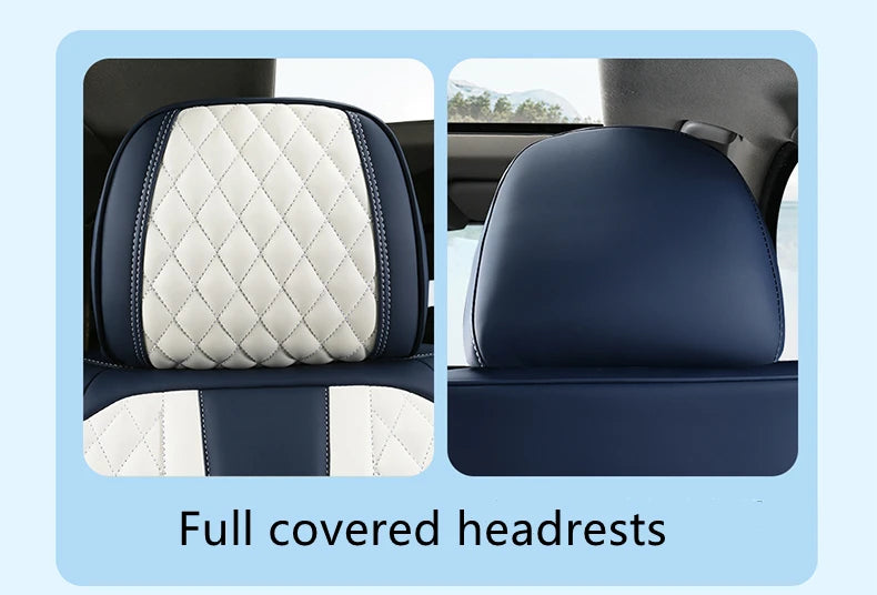 Universal Car Seat Covers Durable Synthetic Leather Front And Rear