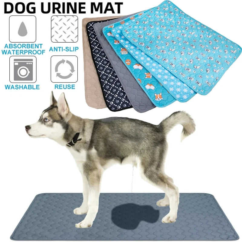 Washable Dog Diaper Mat Reusable Training Pad Waterproof Puppy Bed