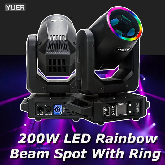 Yuer 280W LED Moving Head Light With Ring Beam Prisms