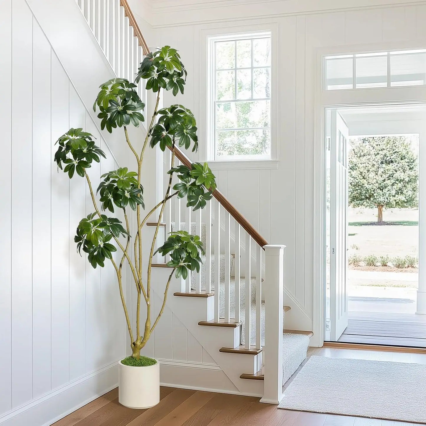 HiMISS Faux Plant In Decorative Planter With Multi Trunk Design