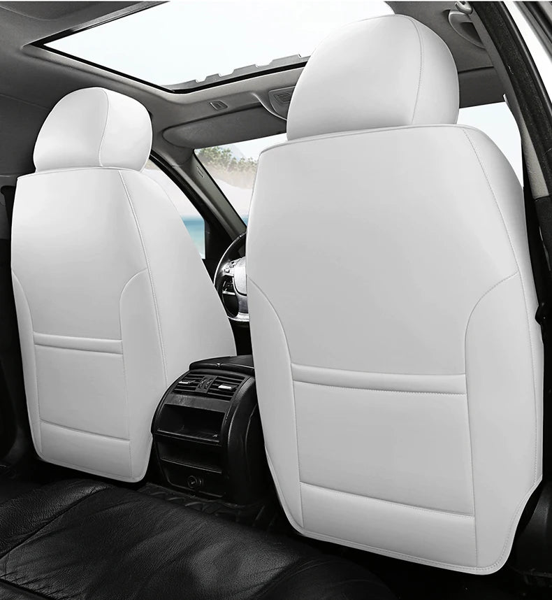 Universal Car Seat Covers Durable Synthetic Leather Front And Rear