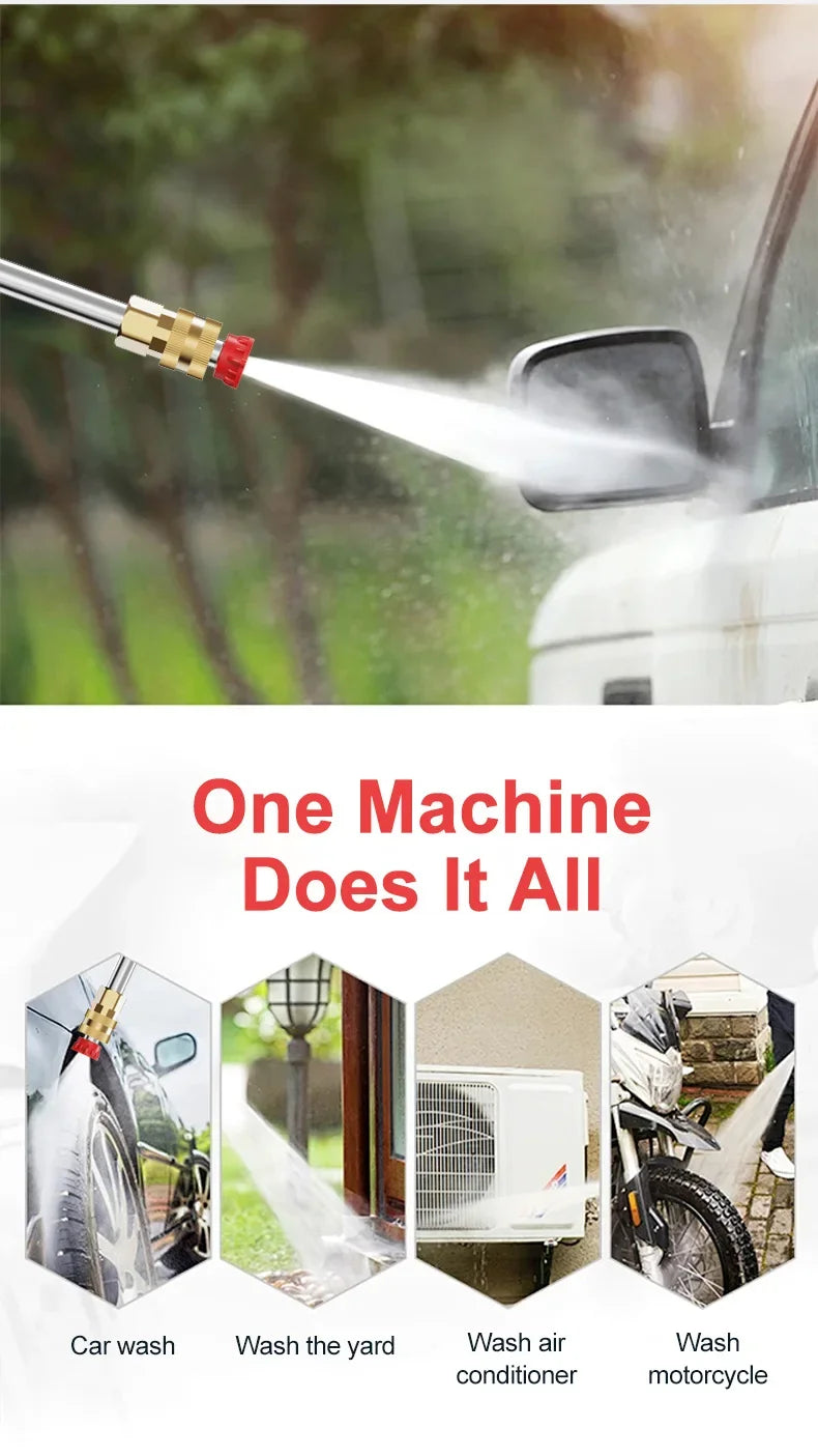 EAFC Cordless 60Bar Electric High Pressure Car Wash Gun Foam