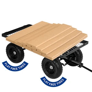 Bilt Hard 400 Lb Flat Free Tire Steel Garden CartPro