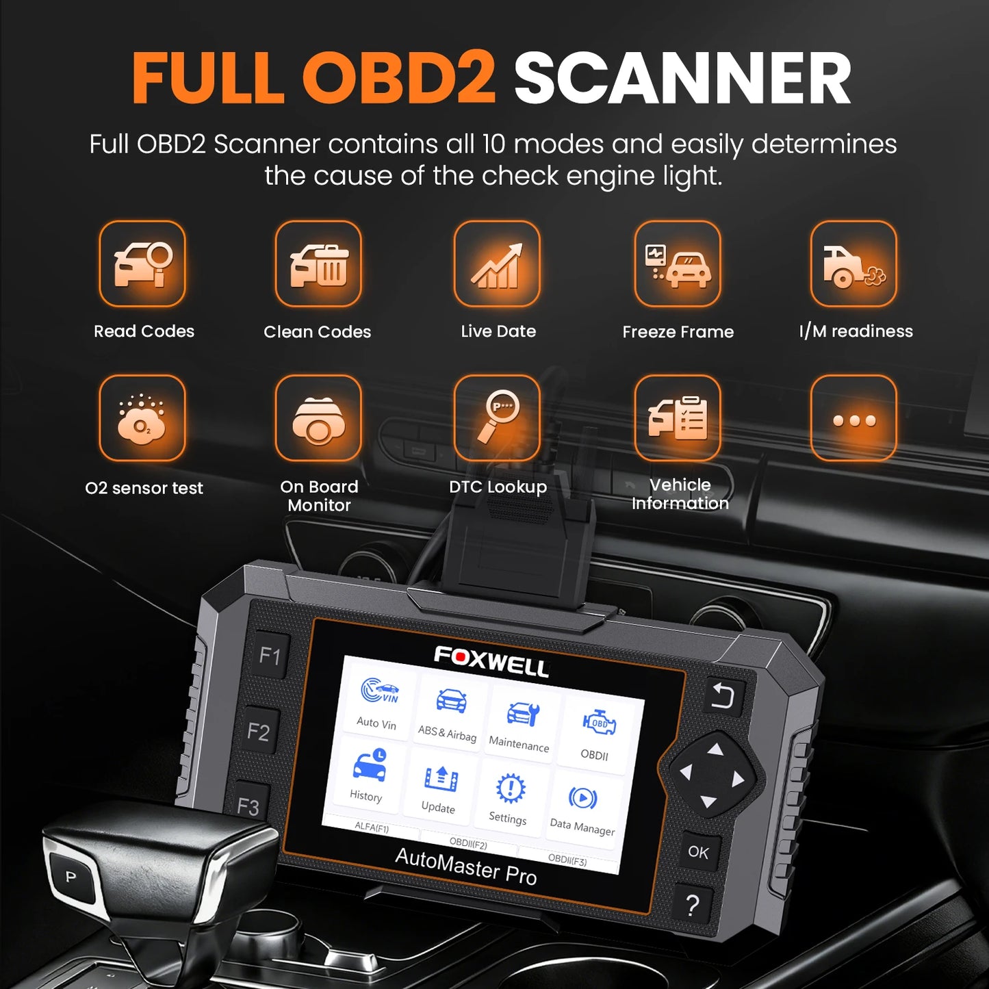 FOXWELL NT650 Pro OBDII Scan Tool With Bidirectional Diagnostics