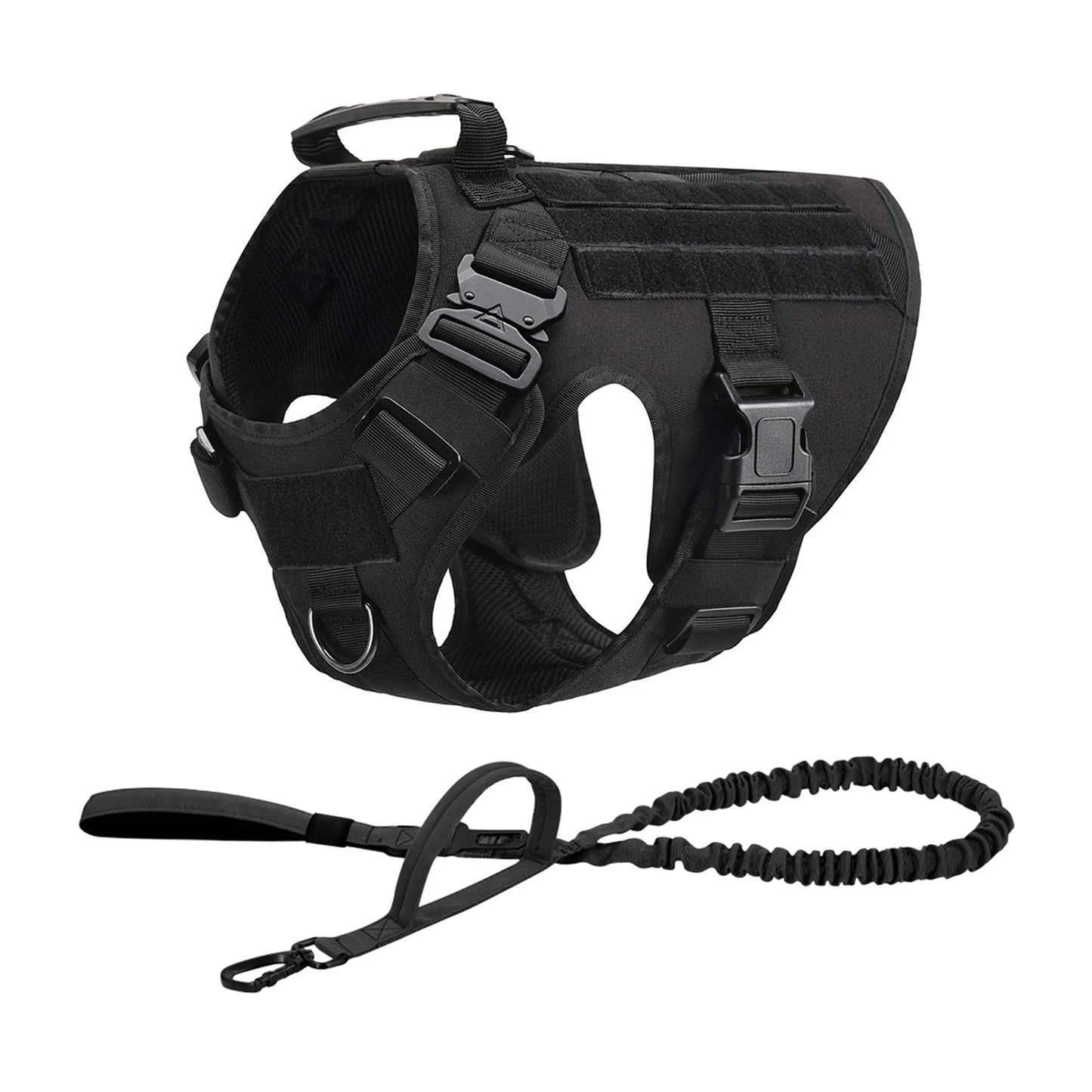 PETRAVEL Tactical Dog Harness Molle Vest With Pouches