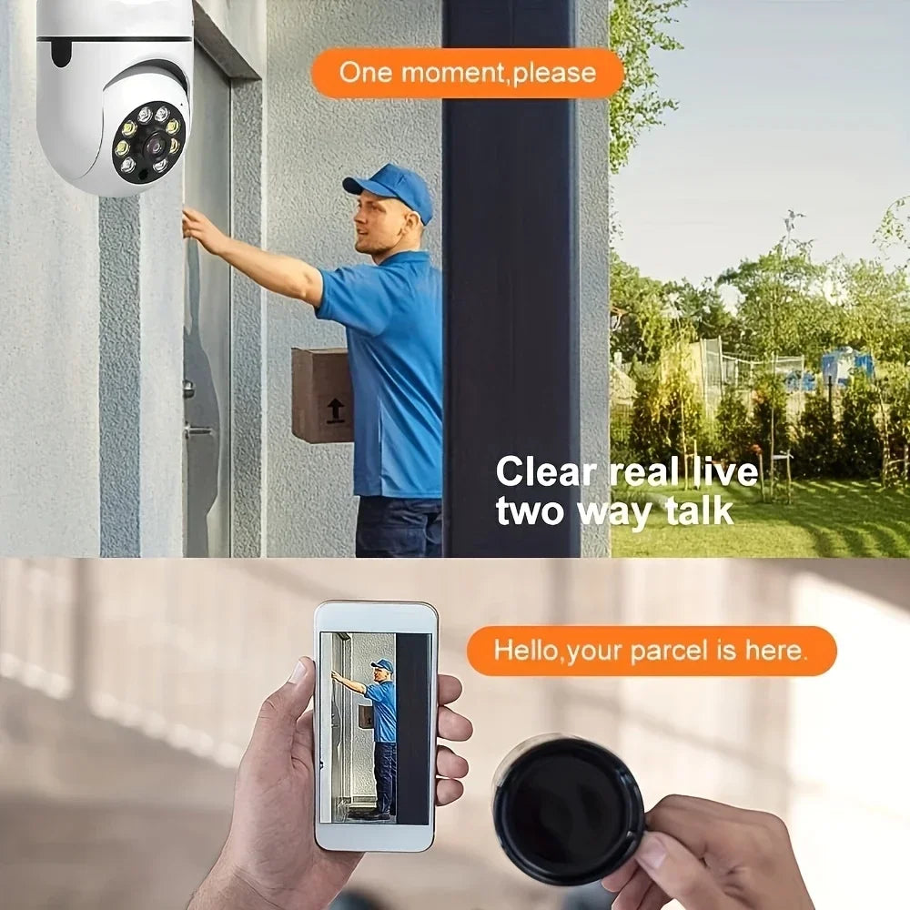 BoyKeep Outdoor Security Camera Wireless 5GHz 360 Degree E27 Socket