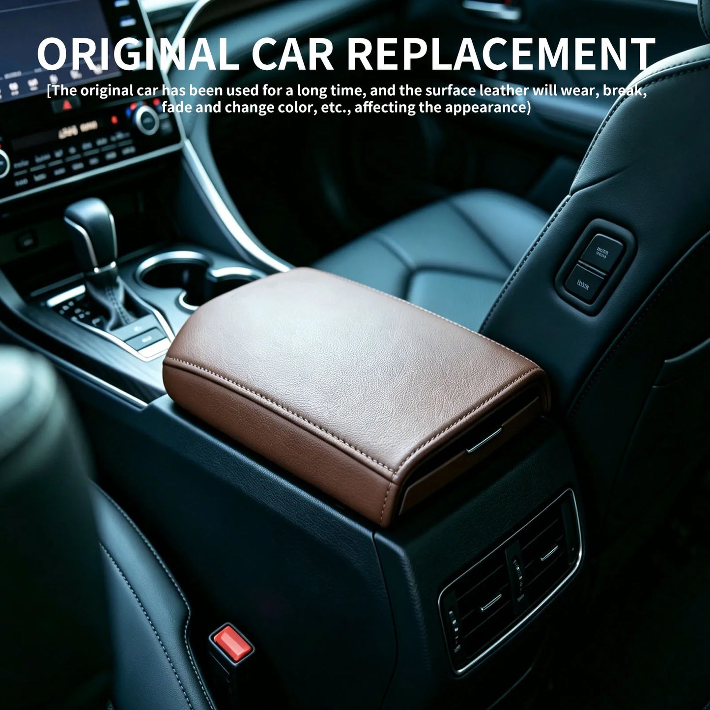 Leather Console Lid Armrest and Door Panel Cover for Avalon