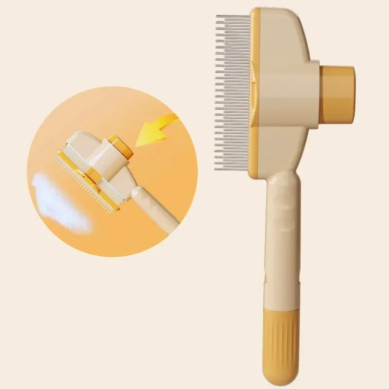 Self-Cleaning Dog Comb And Cat Brush For Gentle Grooming