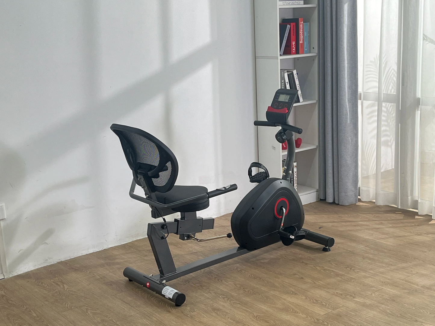 Recumbent Exercise Bike Quiet Sturdy 8 Levels Large Seat