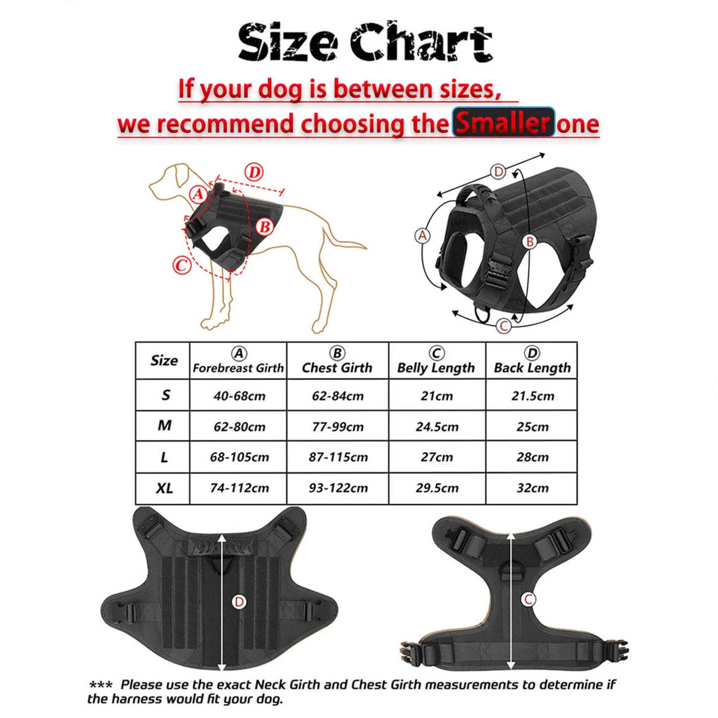 PETRAVEL Tactical Dog Harness Molle Vest With Pouches
