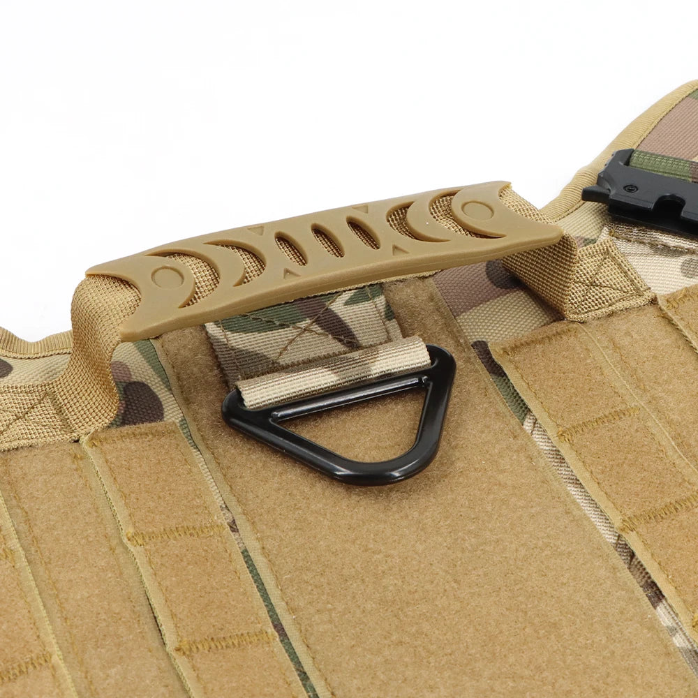 PETRAVEL Tactical Dog Harness Leash Set for Large Dogs Training