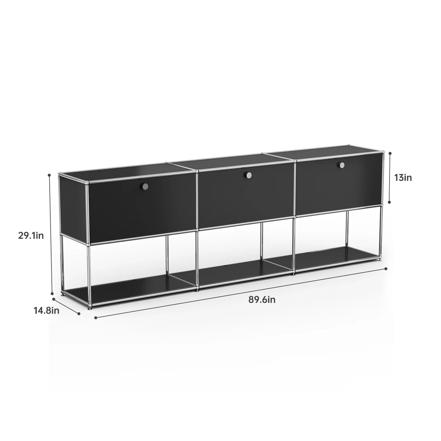 Stainless Steel Storage Cabinet Sideboard For Living Room