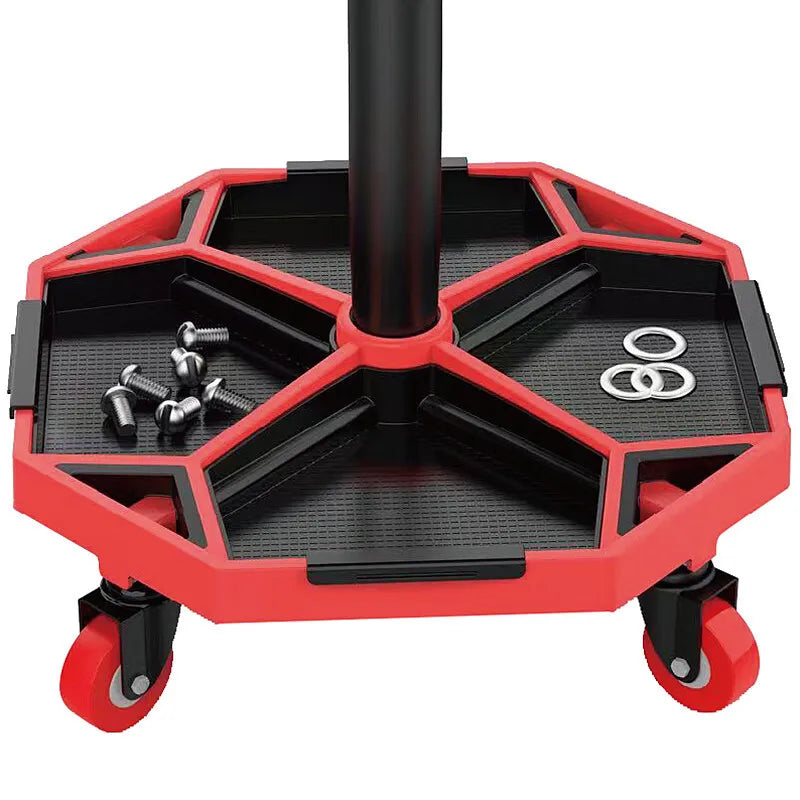 Heavy Duty Rolling Pneumatic Creeper Stool With Tool Tray
